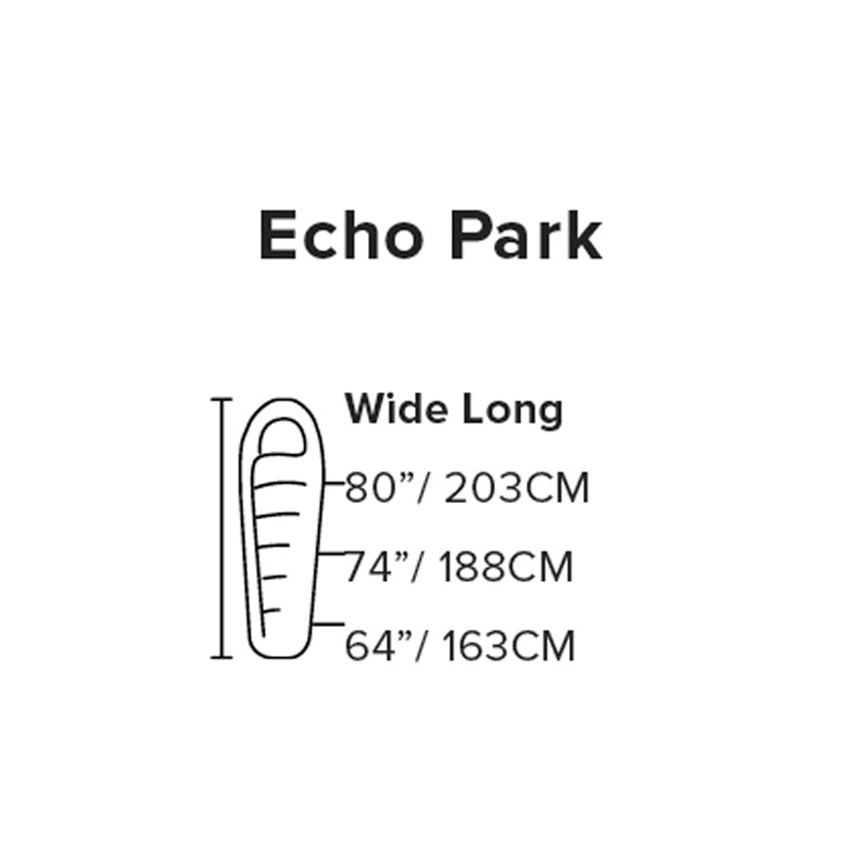 ECHO PARK 20 LONG WIDE SLEEPING BAG