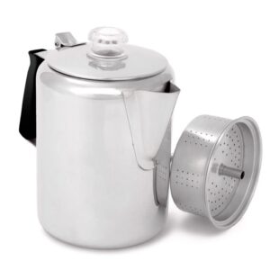 Stainless 9 cup coffee percolator