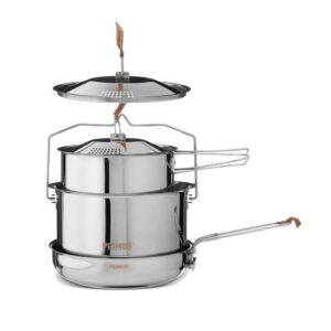 campfire cookset stainless steel large
