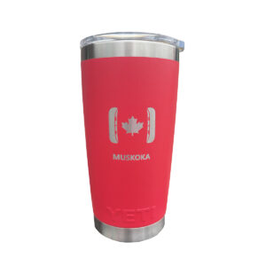 20 oz muskoka canada flag canoe rambler