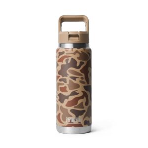 26 oz rambler bottle with straw cap